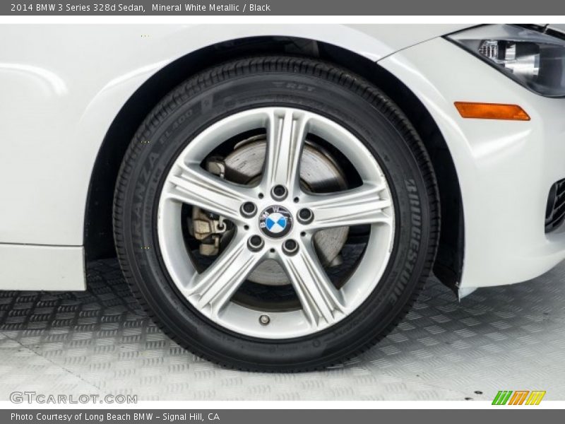 Mineral White Metallic / Black 2014 BMW 3 Series 328d Sedan