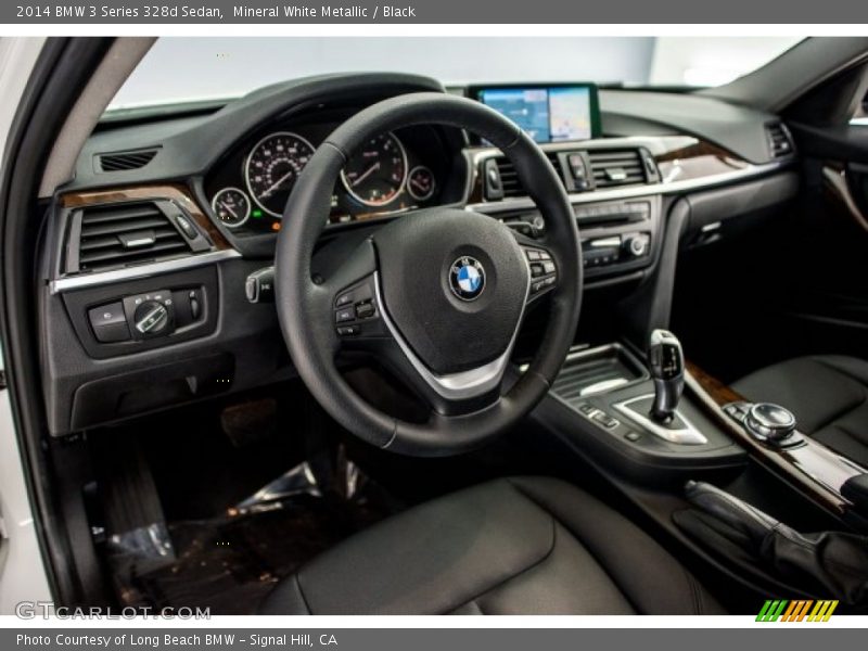 Mineral White Metallic / Black 2014 BMW 3 Series 328d Sedan