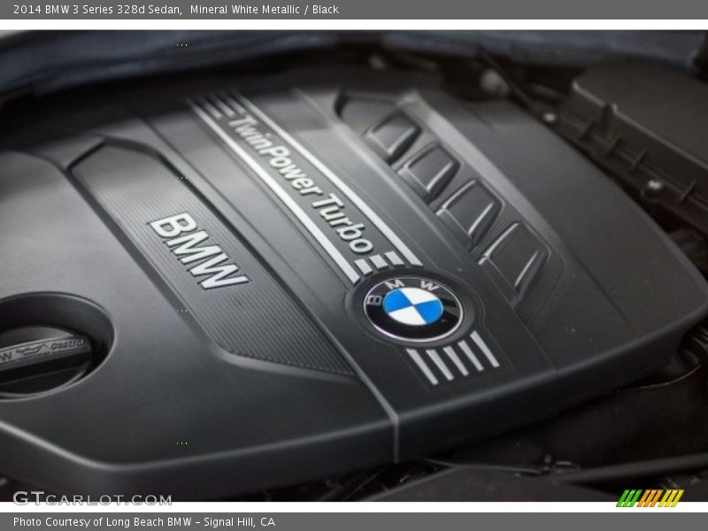 Mineral White Metallic / Black 2014 BMW 3 Series 328d Sedan