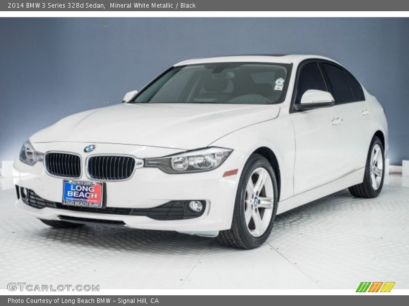 Mineral White Metallic / Black 2014 BMW 3 Series 328d Sedan