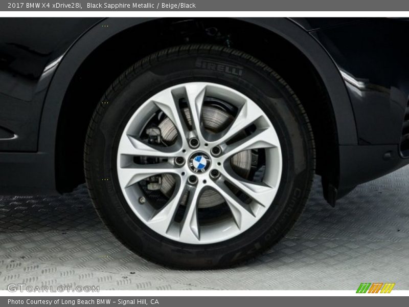 Black Sapphire Metallic / Beige/Black 2017 BMW X4 xDrive28i