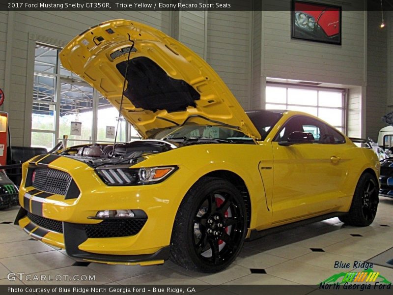 Triple Yellow / Ebony Recaro Sport Seats 2017 Ford Mustang Shelby GT350R