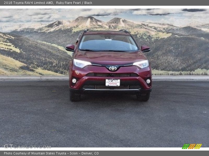 Ruby Flare Pearl / Black 2018 Toyota RAV4 Limited AWD