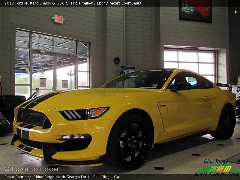 Triple Yellow / Ebony Recaro Sport Seats 2017 Ford Mustang Shelby GT350R
