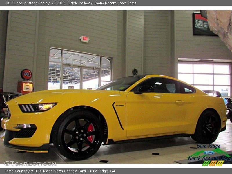 Triple Yellow / Ebony Recaro Sport Seats 2017 Ford Mustang Shelby GT350R