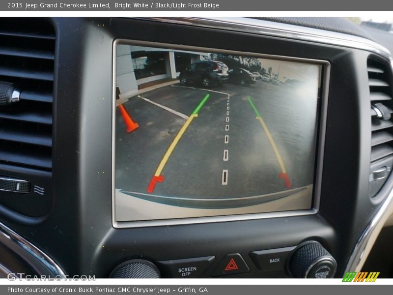 Bright White / Black/Light Frost Beige 2015 Jeep Grand Cherokee Limited