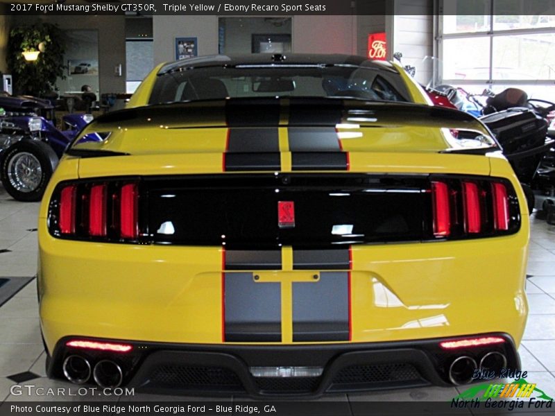 Triple Yellow / Ebony Recaro Sport Seats 2017 Ford Mustang Shelby GT350R