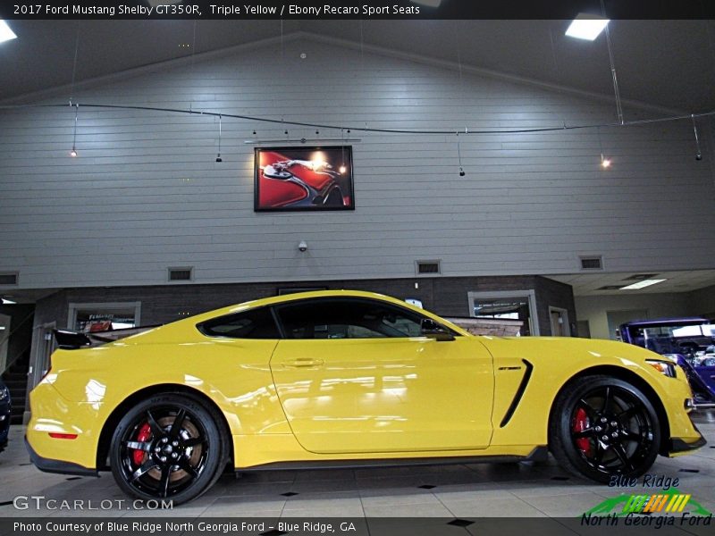 Triple Yellow / Ebony Recaro Sport Seats 2017 Ford Mustang Shelby GT350R