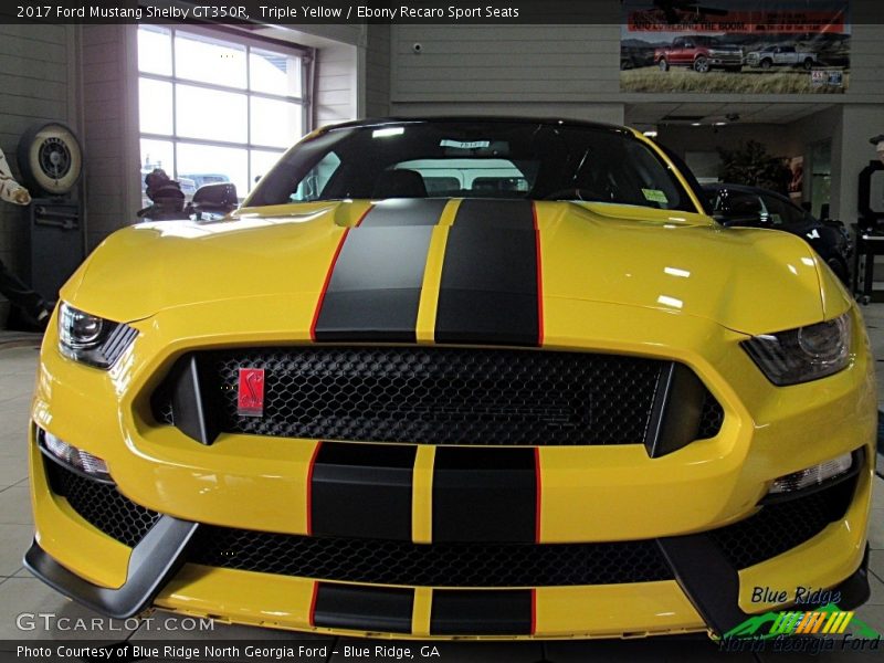 Triple Yellow / Ebony Recaro Sport Seats 2017 Ford Mustang Shelby GT350R