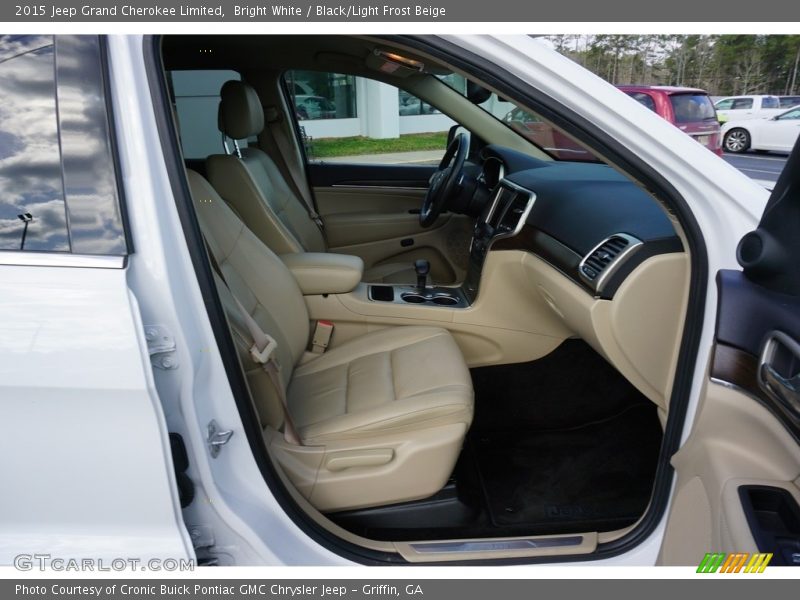 Bright White / Black/Light Frost Beige 2015 Jeep Grand Cherokee Limited