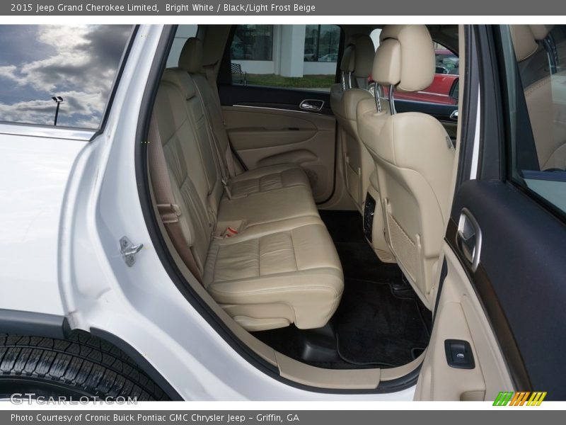 Bright White / Black/Light Frost Beige 2015 Jeep Grand Cherokee Limited