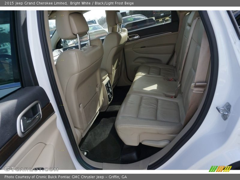 Bright White / Black/Light Frost Beige 2015 Jeep Grand Cherokee Limited