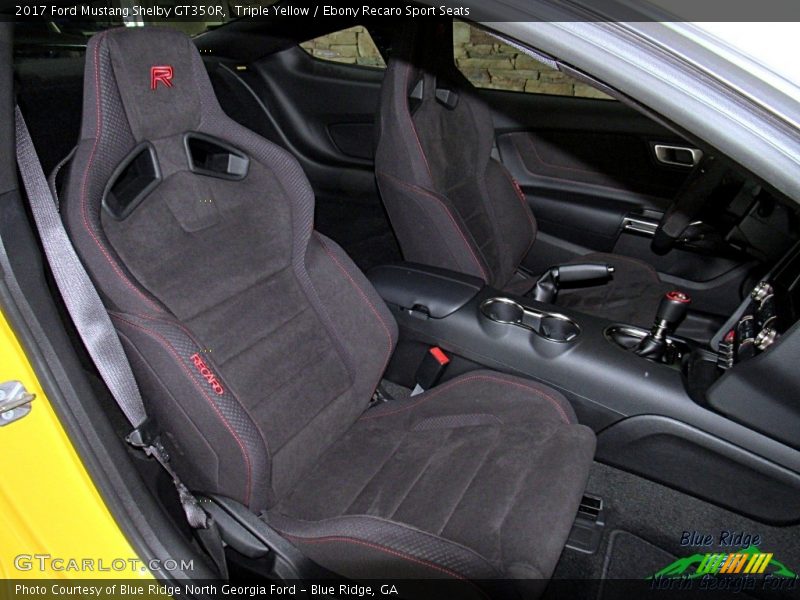 Triple Yellow / Ebony Recaro Sport Seats 2017 Ford Mustang Shelby GT350R