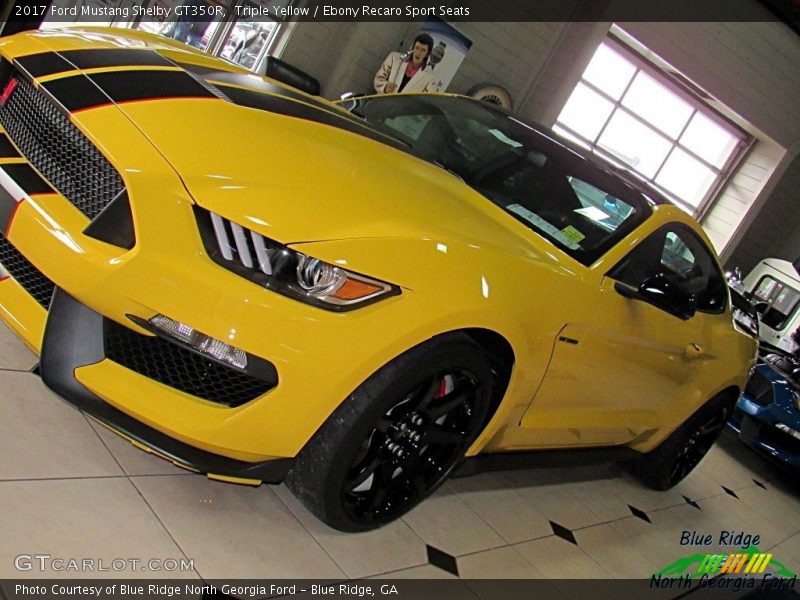 Triple Yellow / Ebony Recaro Sport Seats 2017 Ford Mustang Shelby GT350R