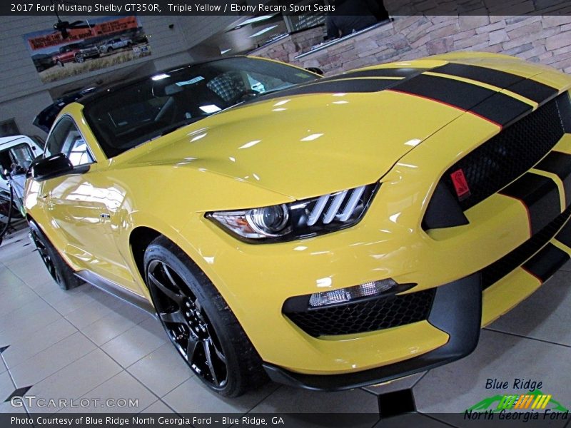 Triple Yellow / Ebony Recaro Sport Seats 2017 Ford Mustang Shelby GT350R