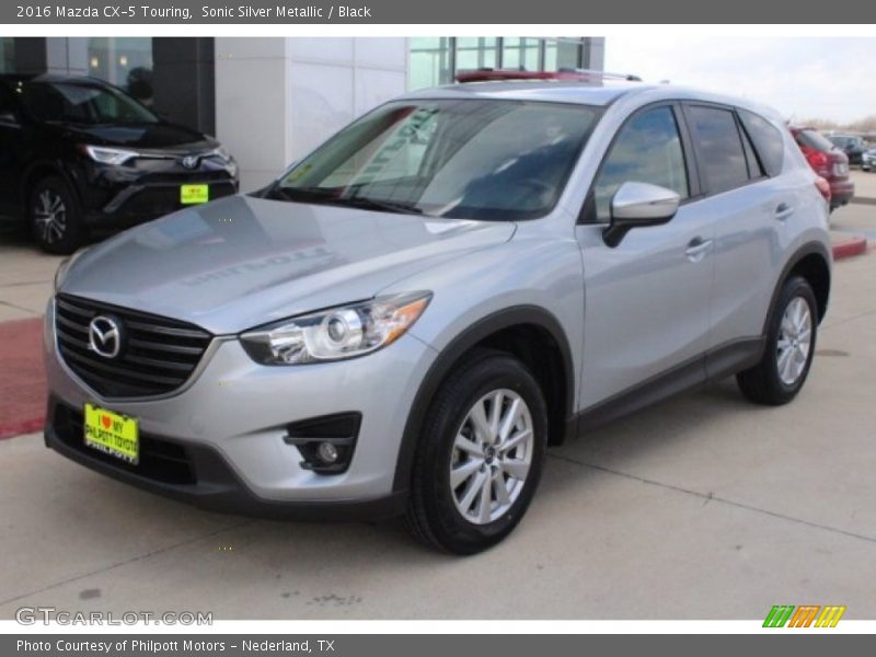 Sonic Silver Metallic / Black 2016 Mazda CX-5 Touring