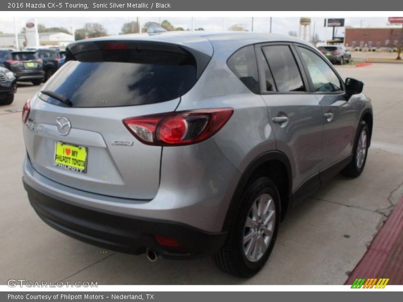 Sonic Silver Metallic / Black 2016 Mazda CX-5 Touring