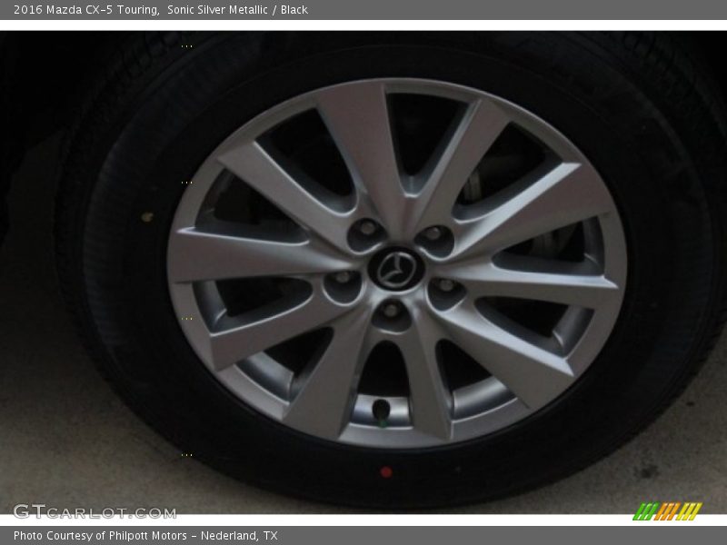 Sonic Silver Metallic / Black 2016 Mazda CX-5 Touring