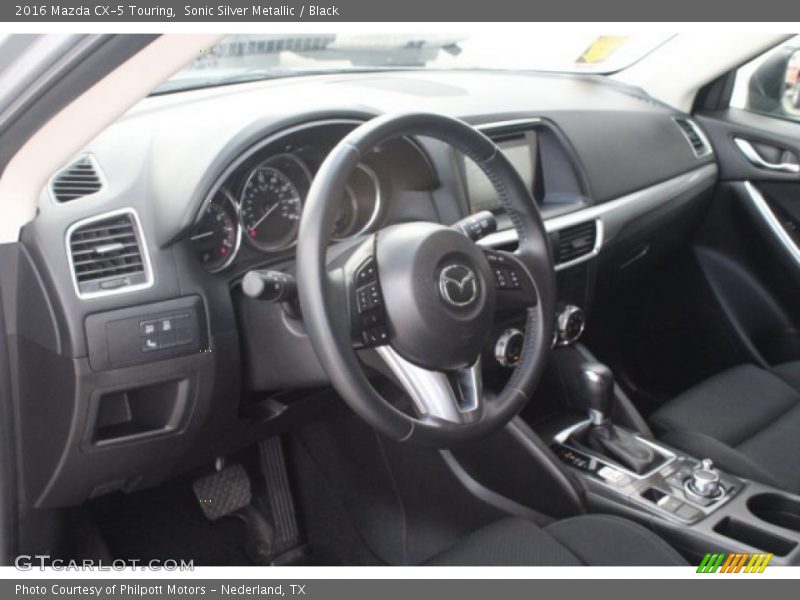 Sonic Silver Metallic / Black 2016 Mazda CX-5 Touring
