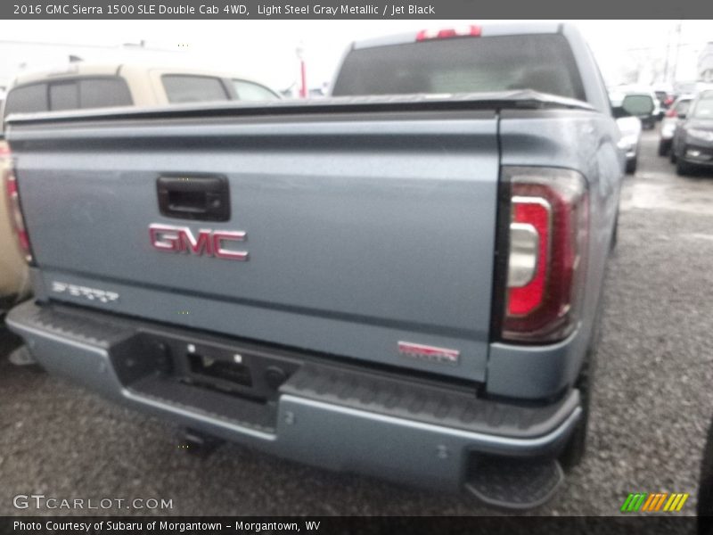 Light Steel Gray Metallic / Jet Black 2016 GMC Sierra 1500 SLE Double Cab 4WD