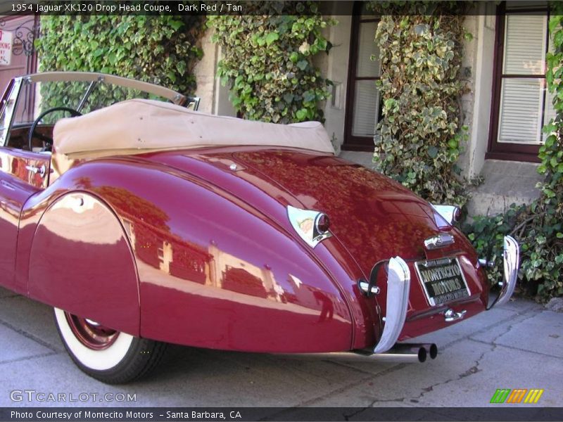 Dark Red / Tan 1954 Jaguar XK120 Drop Head Coupe