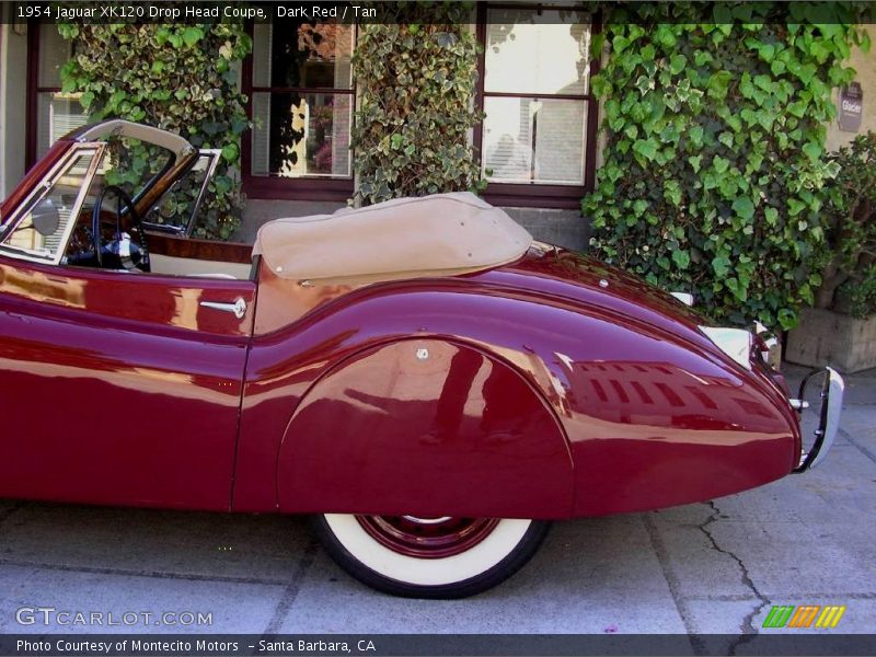 Dark Red / Tan 1954 Jaguar XK120 Drop Head Coupe
