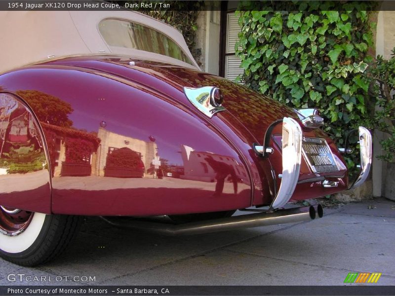 Dark Red / Tan 1954 Jaguar XK120 Drop Head Coupe