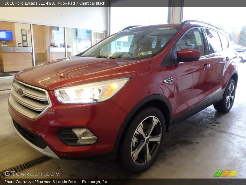 Ruby Red / Charcoal Black 2018 Ford Escape SEL 4WD