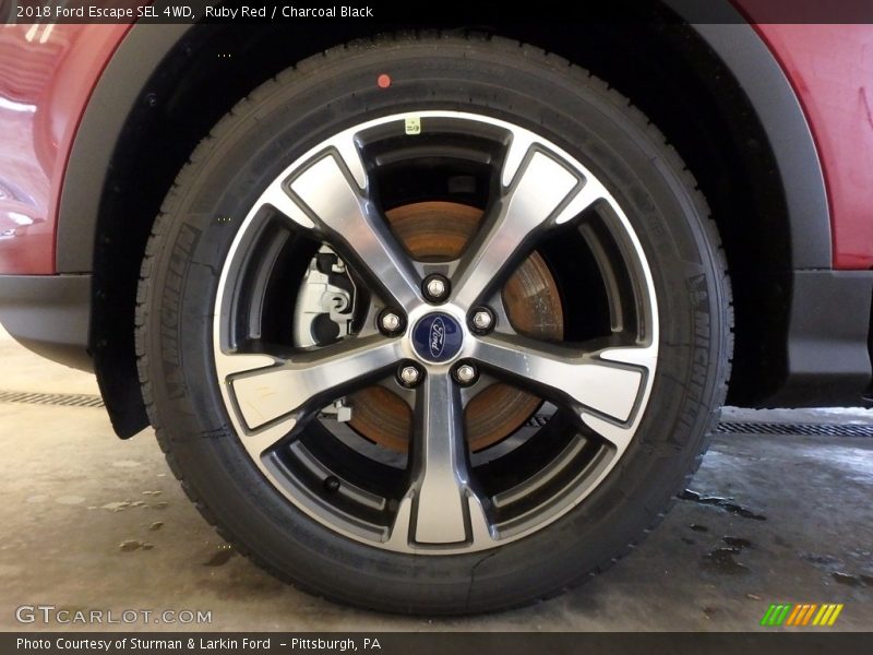 Ruby Red / Charcoal Black 2018 Ford Escape SEL 4WD