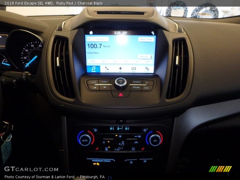 Ruby Red / Charcoal Black 2018 Ford Escape SEL 4WD