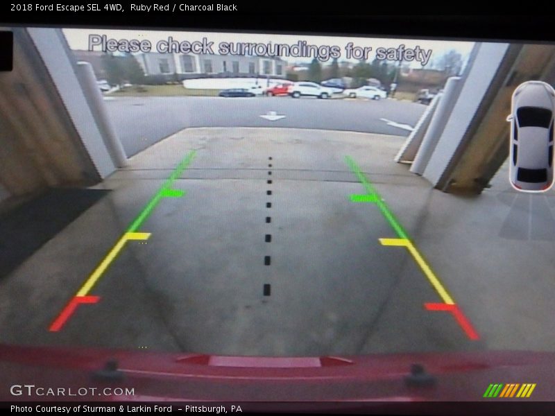 Ruby Red / Charcoal Black 2018 Ford Escape SEL 4WD
