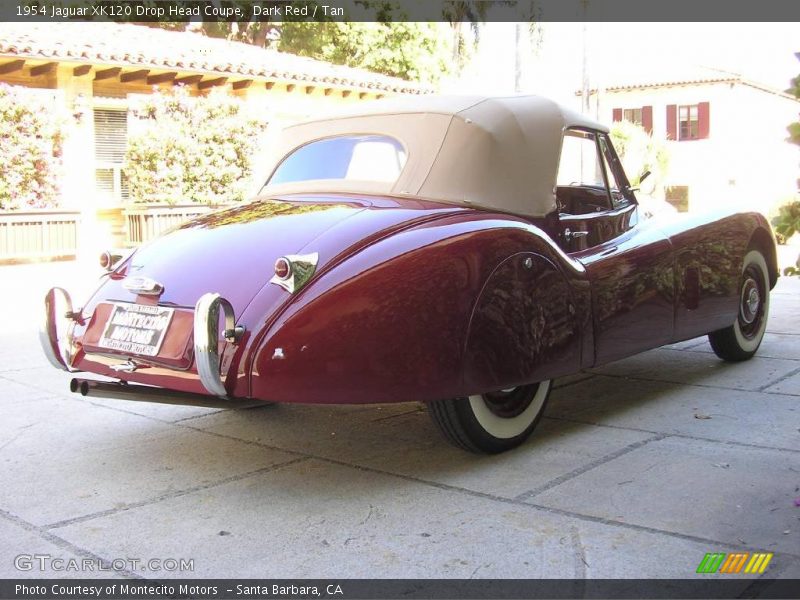 Dark Red / Tan 1954 Jaguar XK120 Drop Head Coupe