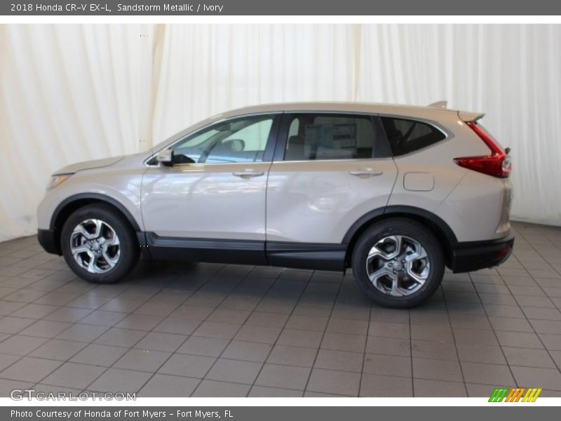 Sandstorm Metallic / Ivory 2018 Honda CR-V EX-L
