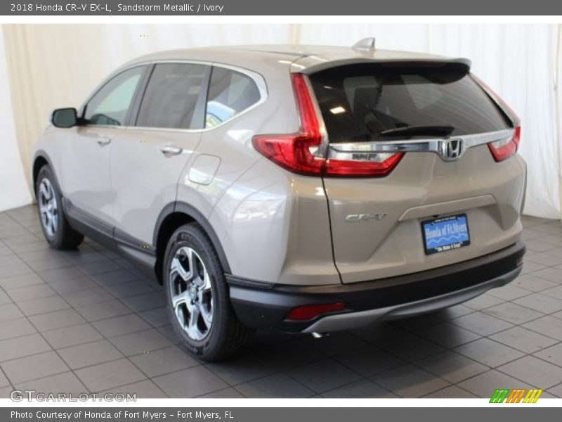 Sandstorm Metallic / Ivory 2018 Honda CR-V EX-L