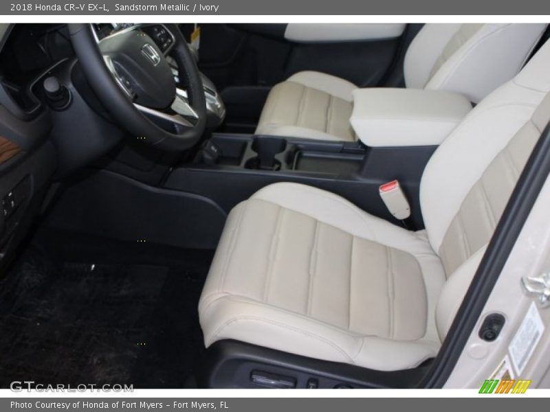 Sandstorm Metallic / Ivory 2018 Honda CR-V EX-L