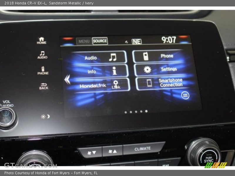 Sandstorm Metallic / Ivory 2018 Honda CR-V EX-L