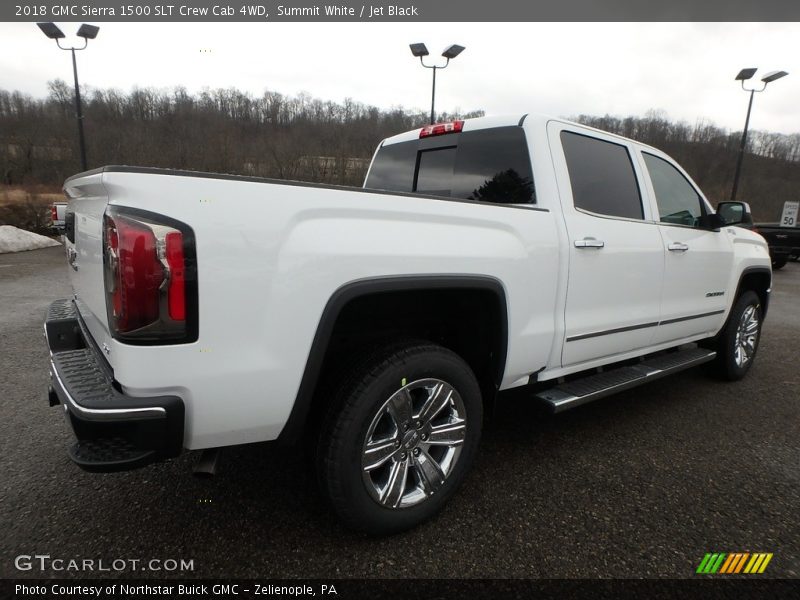 Summit White / Jet Black 2018 GMC Sierra 1500 SLT Crew Cab 4WD