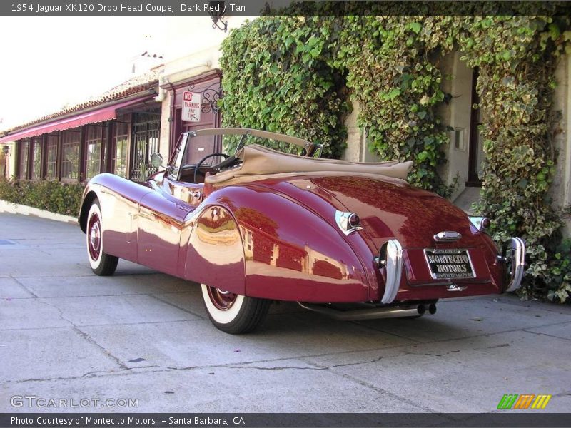 Dark Red / Tan 1954 Jaguar XK120 Drop Head Coupe