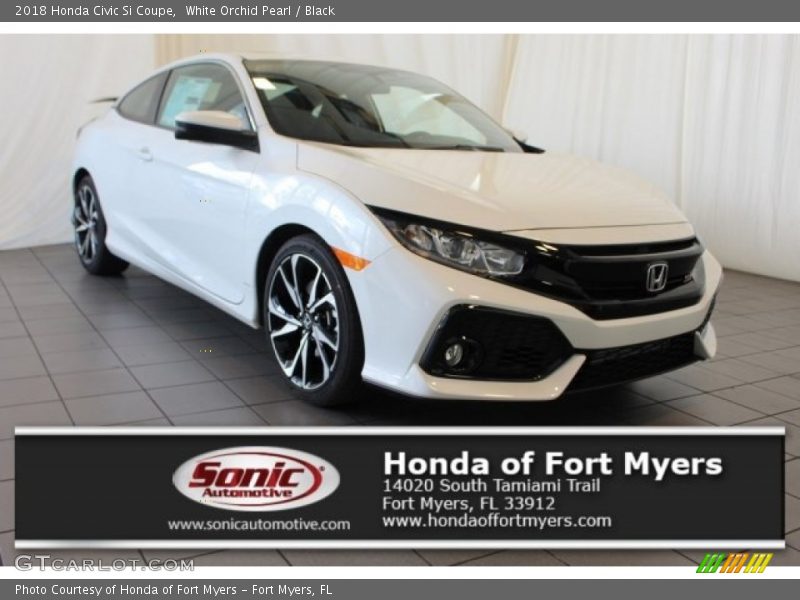 White Orchid Pearl / Black 2018 Honda Civic Si Coupe