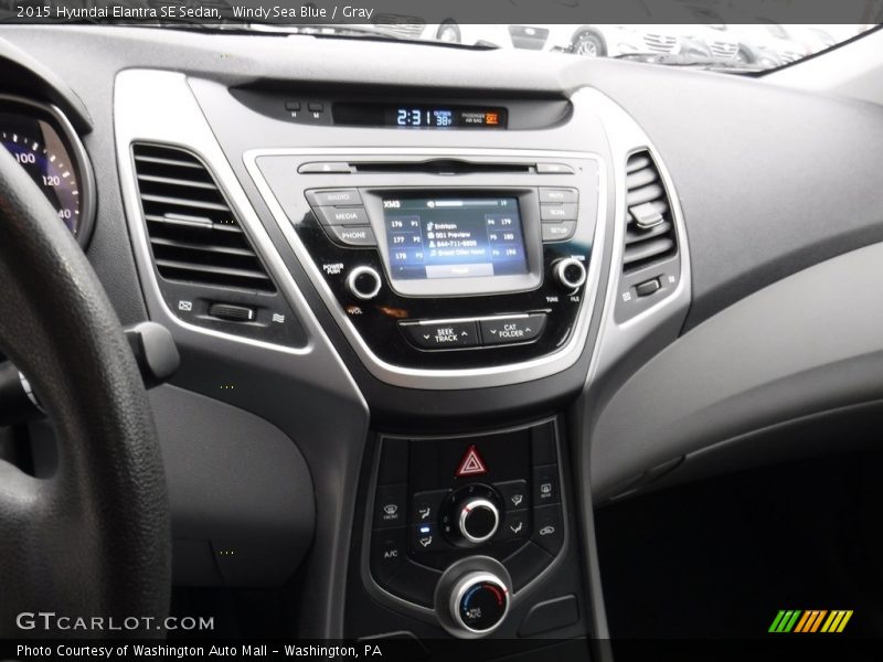 Windy Sea Blue / Gray 2015 Hyundai Elantra SE Sedan
