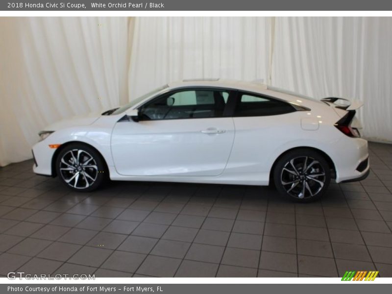 White Orchid Pearl / Black 2018 Honda Civic Si Coupe