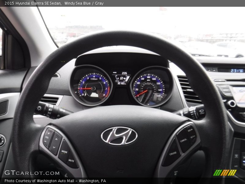 Windy Sea Blue / Gray 2015 Hyundai Elantra SE Sedan