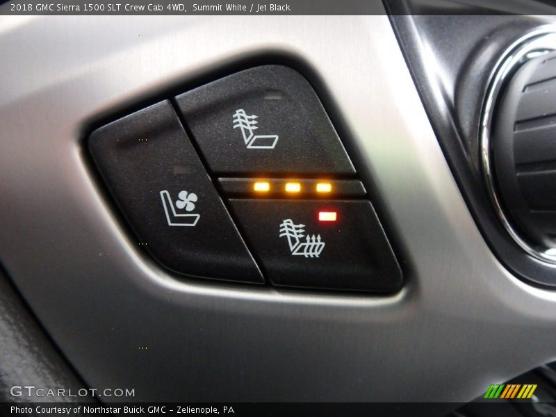 Summit White / Jet Black 2018 GMC Sierra 1500 SLT Crew Cab 4WD