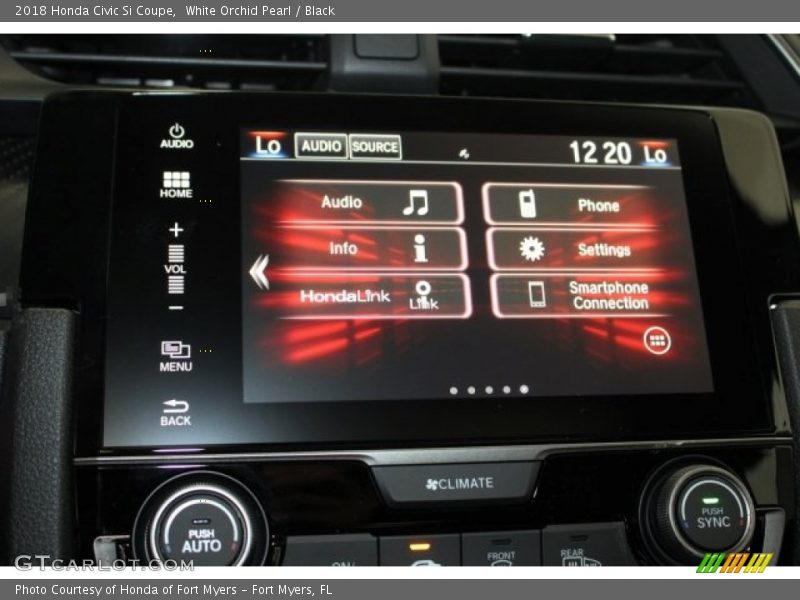 White Orchid Pearl / Black 2018 Honda Civic Si Coupe
