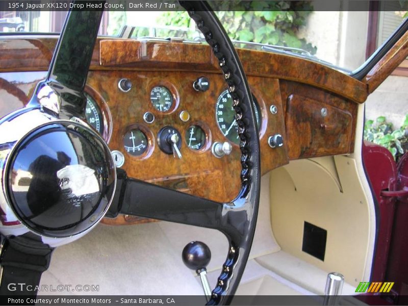 Dark Red / Tan 1954 Jaguar XK120 Drop Head Coupe