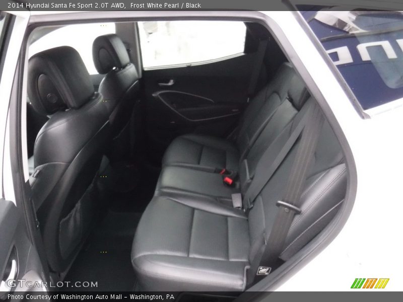 Frost White Pearl / Black 2014 Hyundai Santa Fe Sport 2.0T AWD