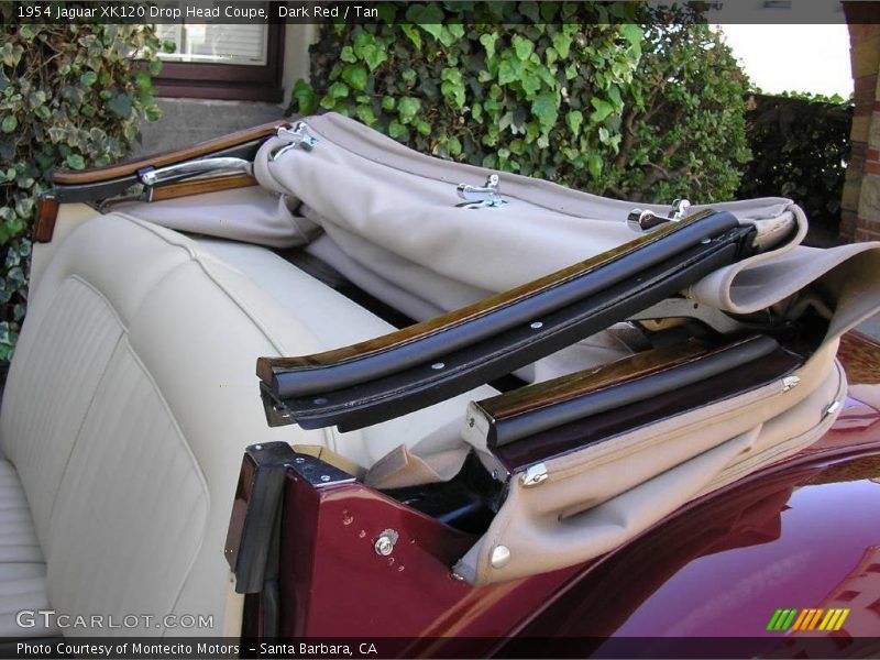 Dark Red / Tan 1954 Jaguar XK120 Drop Head Coupe