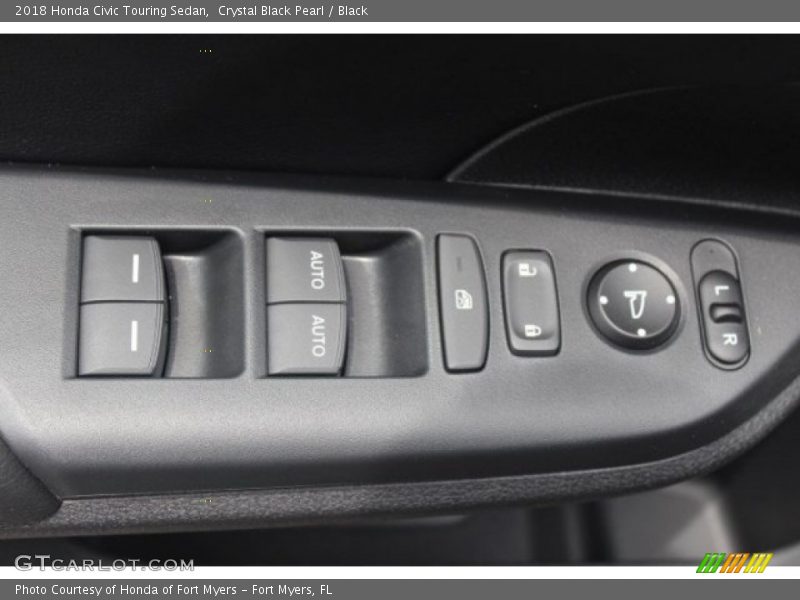 Crystal Black Pearl / Black 2018 Honda Civic Touring Sedan