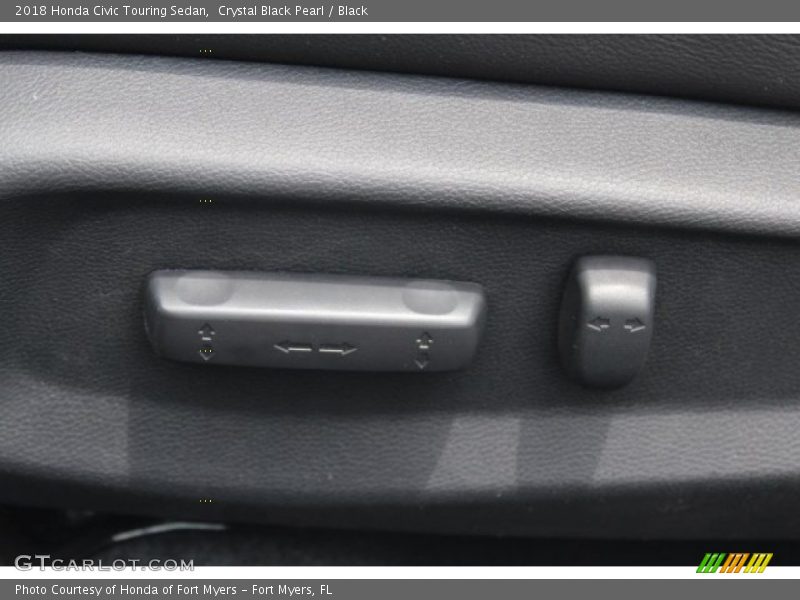 Crystal Black Pearl / Black 2018 Honda Civic Touring Sedan