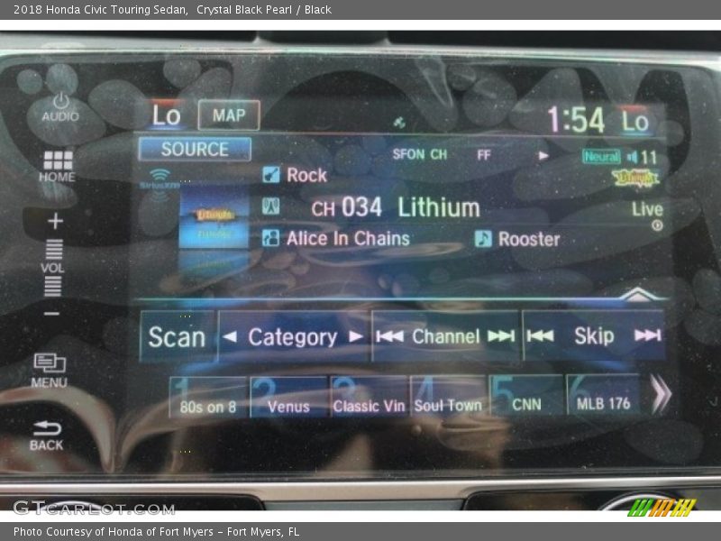Crystal Black Pearl / Black 2018 Honda Civic Touring Sedan